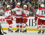 Andrei Loktionov, Eric Staal, Chris Terry, Justin Faulk